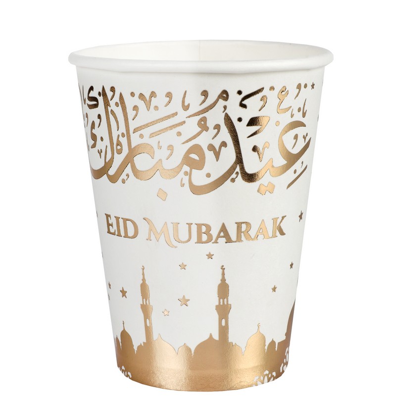 Eid Mubarak Papkrus - 10 stk (270 cl) | Eid Krus - Temashop