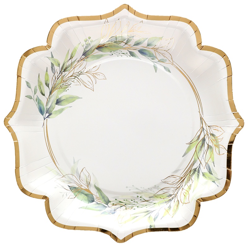 Bladmotiv Paptallerkener