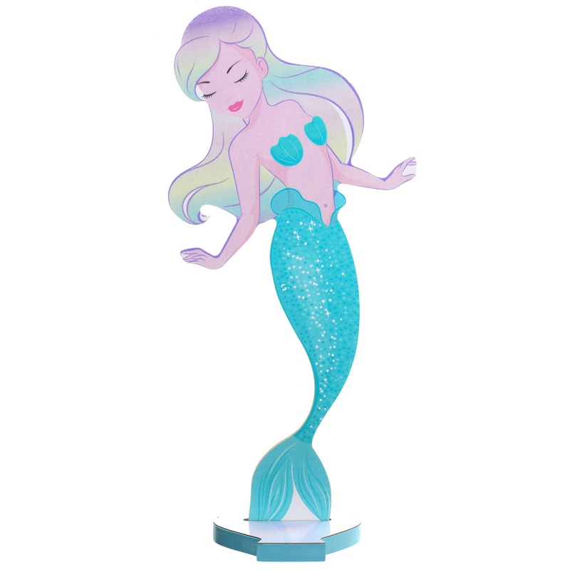 Havfrue Borddekoration Lyseblå