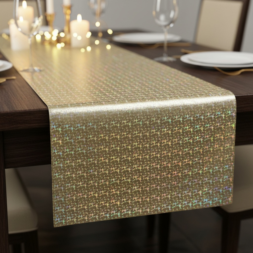 Iriserende Bordløber Guld