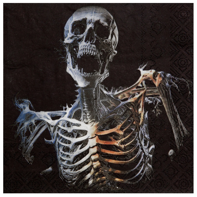 Horror Skelet Servietter
