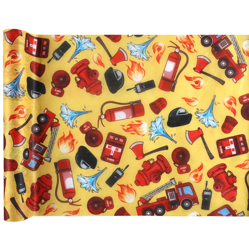 Brandmand Bordløber Gul - 1 rulle (30 cm x 5 m) | Brandmand Bordløber - Temashop
