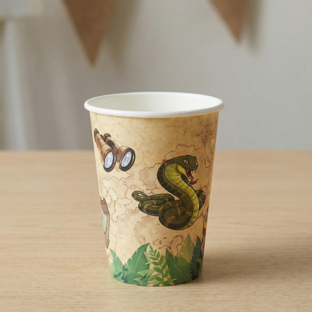Safari Eventyr Papkrus - 10 stk (270 ml) | Safari Krus - Temashop