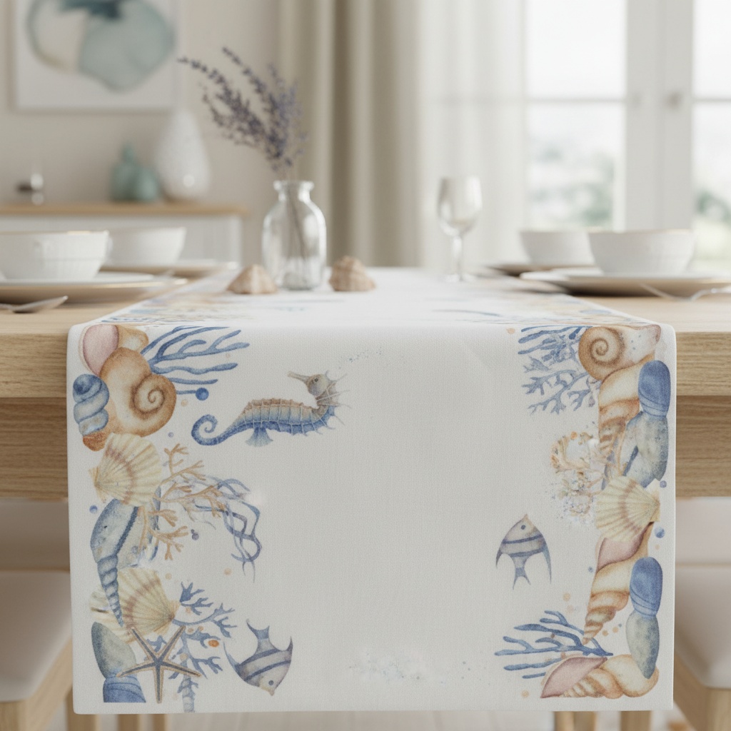 Maritim Bordløber - 1 stk (28 x 300 cm) | Maritimt Bordløber - Temashop
