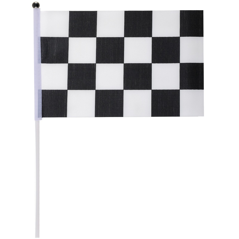 Racing Flag Sort/Hvid