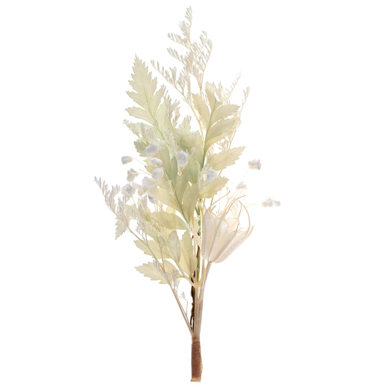 Tørret Bregne Buket Grøn - 1 stk (6,5 x 12 cm) | Blomst Kunstige blomster - Temashop