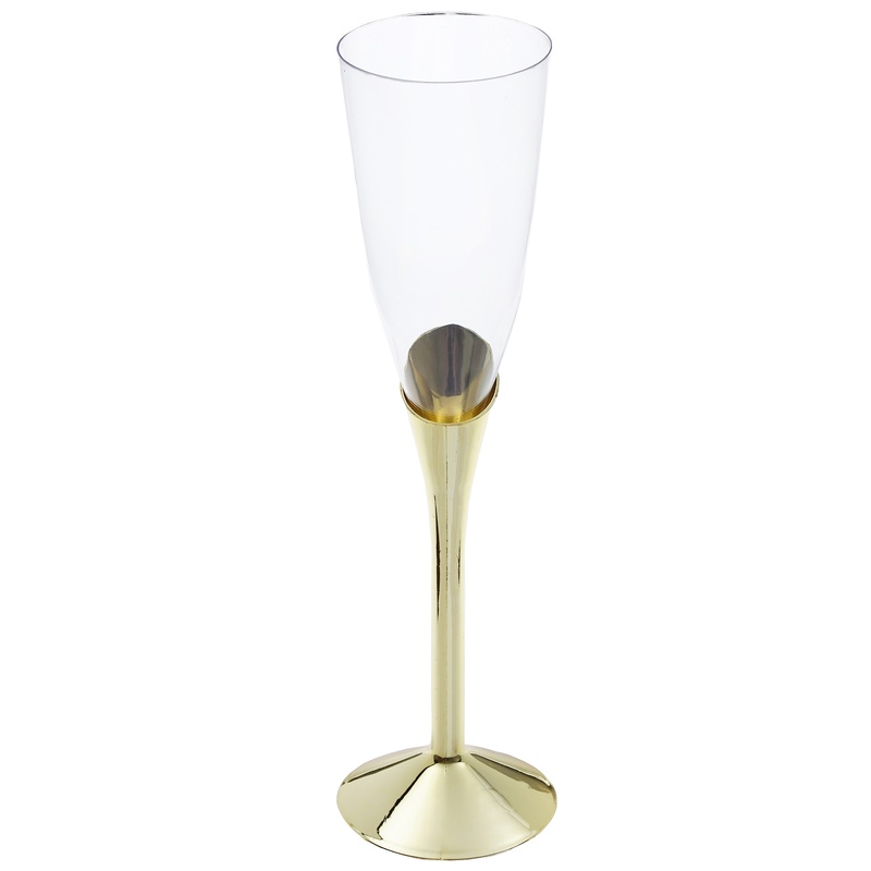 Flute Skrå Champagneglas Guld