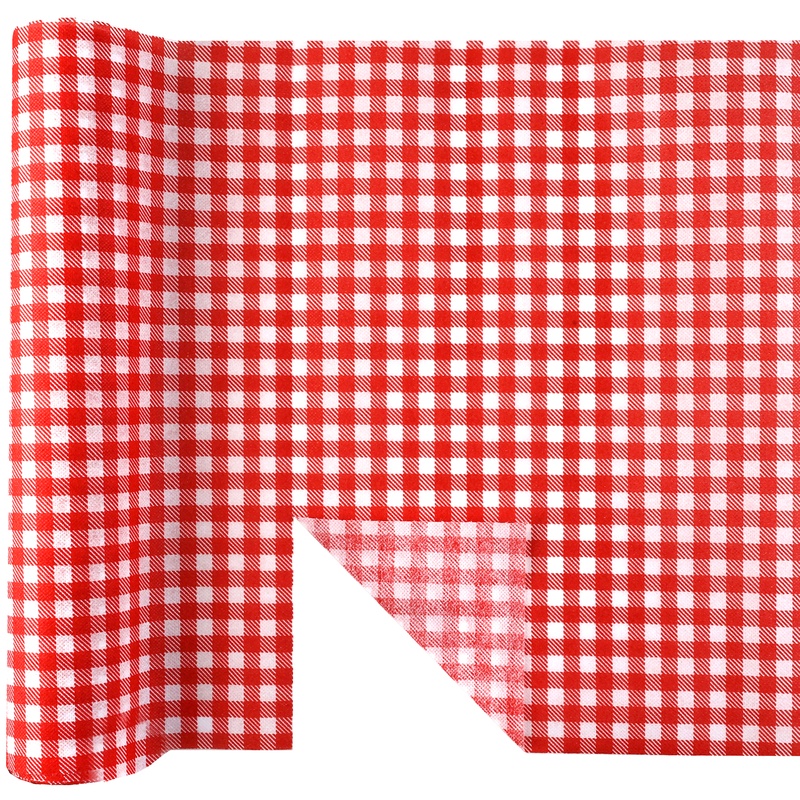 Picnic Bordløber Rød - 1 rulle (40 x 480 cm) | Picnic Bordløber - Temashop