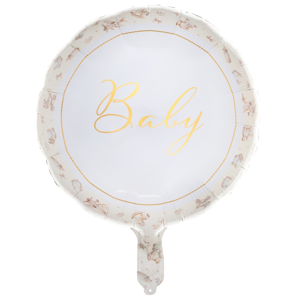 Baby Folieballon Elfenben
