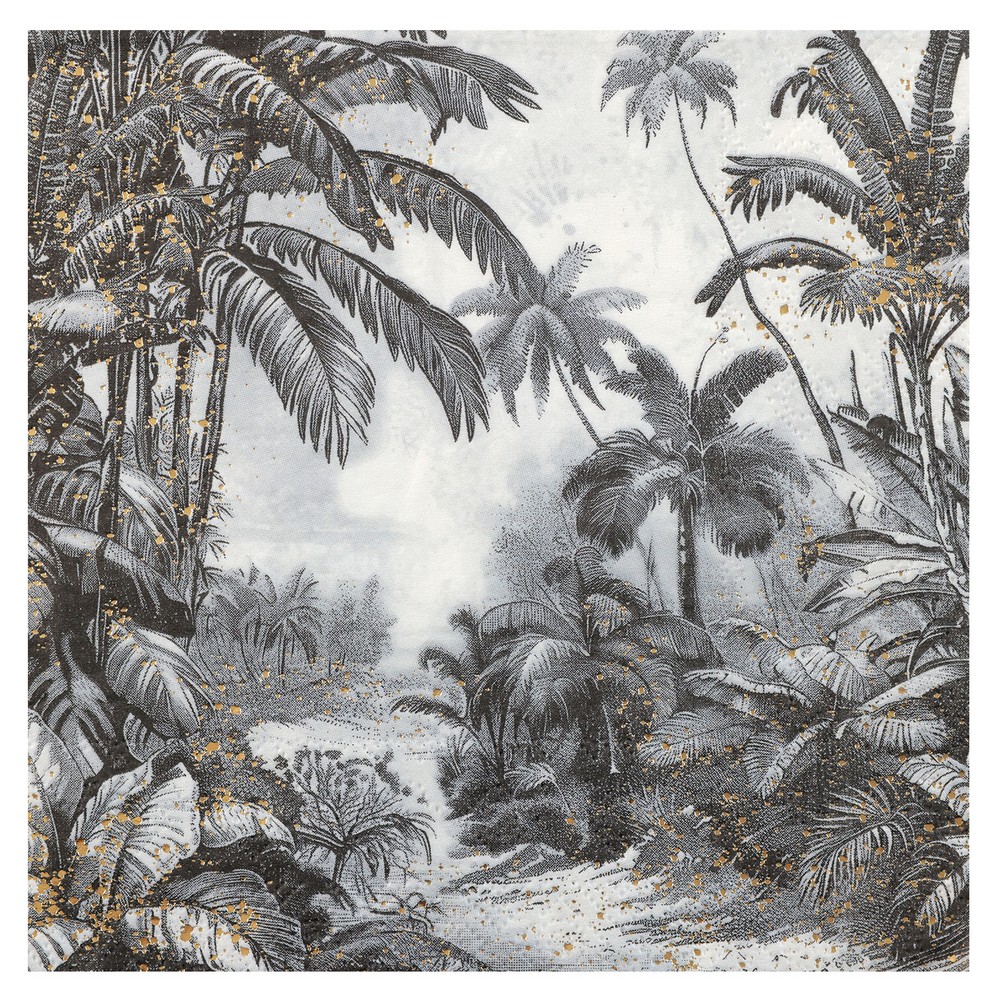 Tropisk Canopy Servietter - 12 stk (33 x 33 cm) | Jungle tema Servietter - Temashop