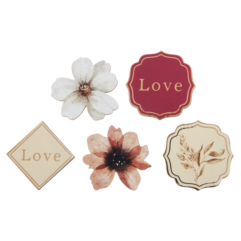Sienne Høstblomster Bordpynt - 25 stk (4 x 4 cm) | Kærlighed Dekorationsfigurer - Temashop