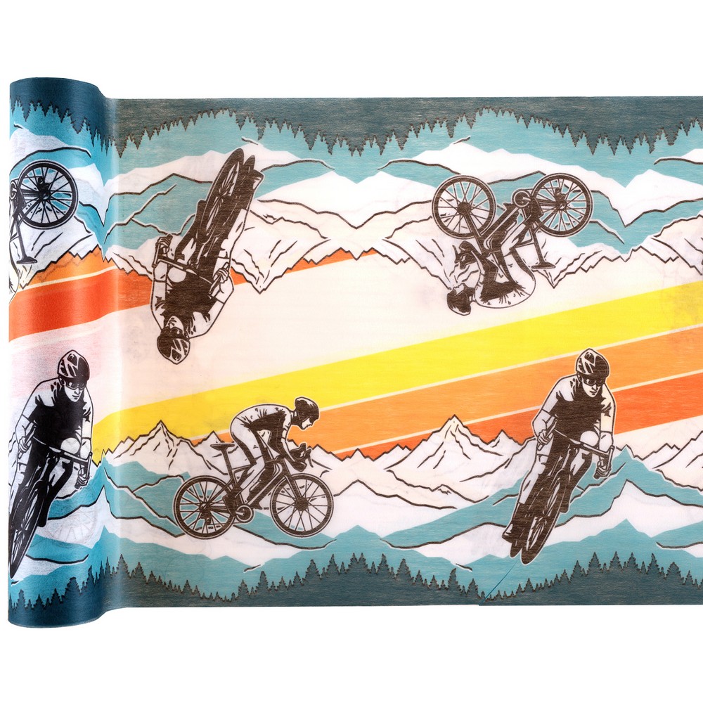 Mountainbike Bordløber - 1 rulle (30 cm x 2,5 m) | Cycling Bordløber - Temashop