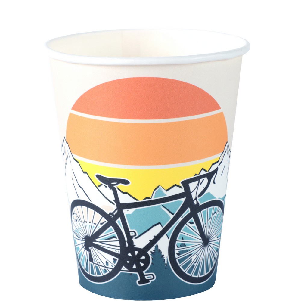 Mountainbike Papkrus - 6 stk (Ø 7,8 x 9,7 cm / 270 ml) | Cycling Krus - Temashop