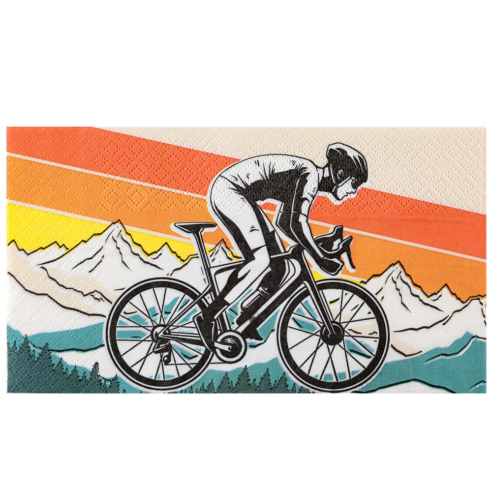 Mountainbike Servietter - 12 stk (40 x 33 cm) | Cycling Servietter - Temashop