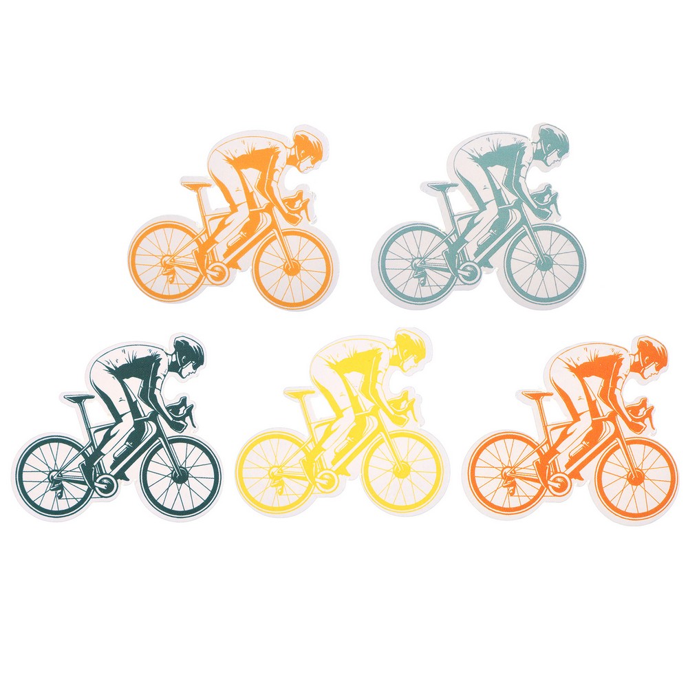 Mountainbike Bordpynt - 25 stk (5 x 5 cm) | Cycling Dekorationsfigurer - Temashop