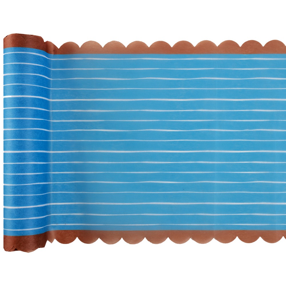 Dolce Vita Bordløber Himmelblå - 1 rulle (28 cm x 2,5 m) | Lyseblåt Tema Bordløber - Temashop