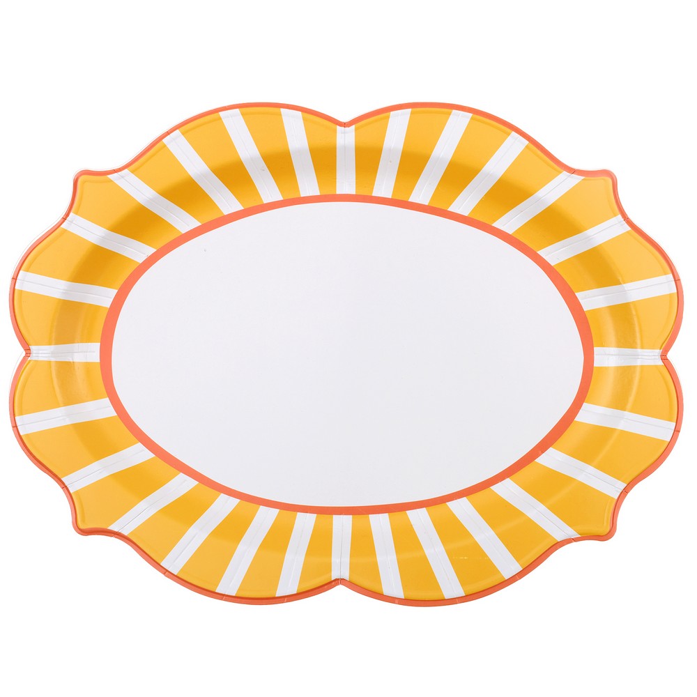 Dolce Vita Serveringsfade Gul - 2 stk (36 x 26 cm) | Gul tema Fade - Temashop