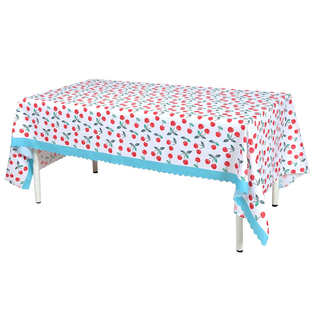 Cherry Dream Dug Skyblå - 1 stk (145 x 240 cm) | Frugt Duge - Temashop