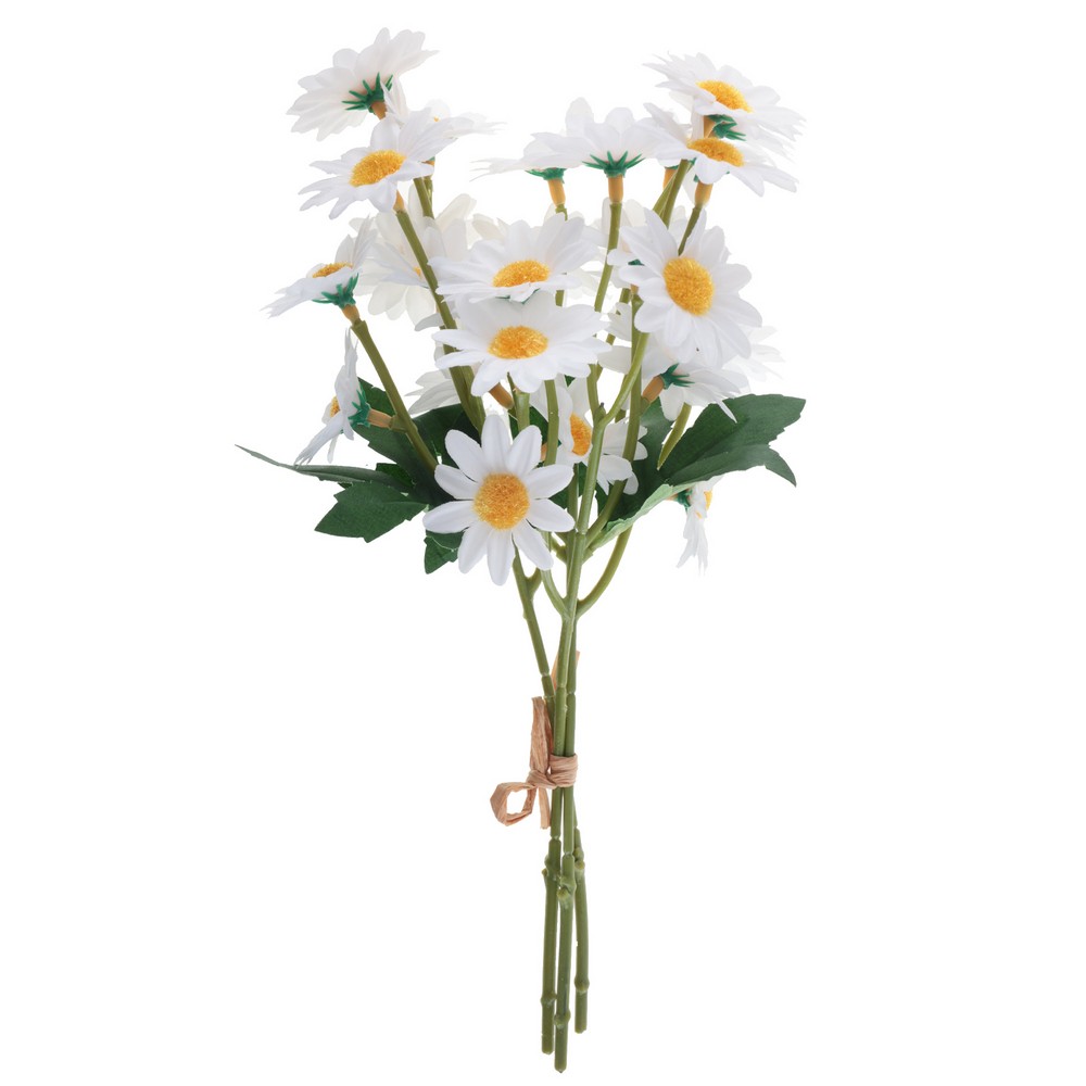 Margerit Buket Hvid - 1 stk (15 x 14 x 26 cm) | Blomst Kunstige blomster - Temashop