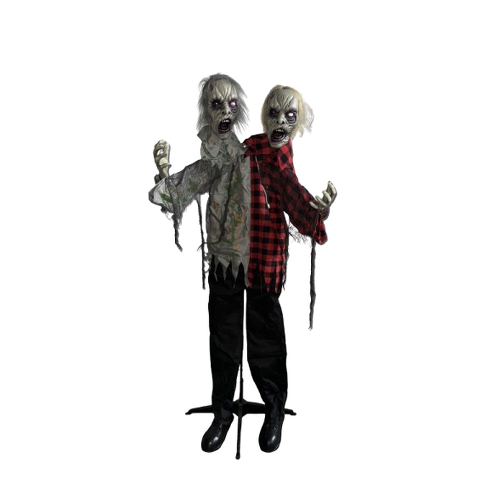 Bevægende Zombie Med To Hoveder