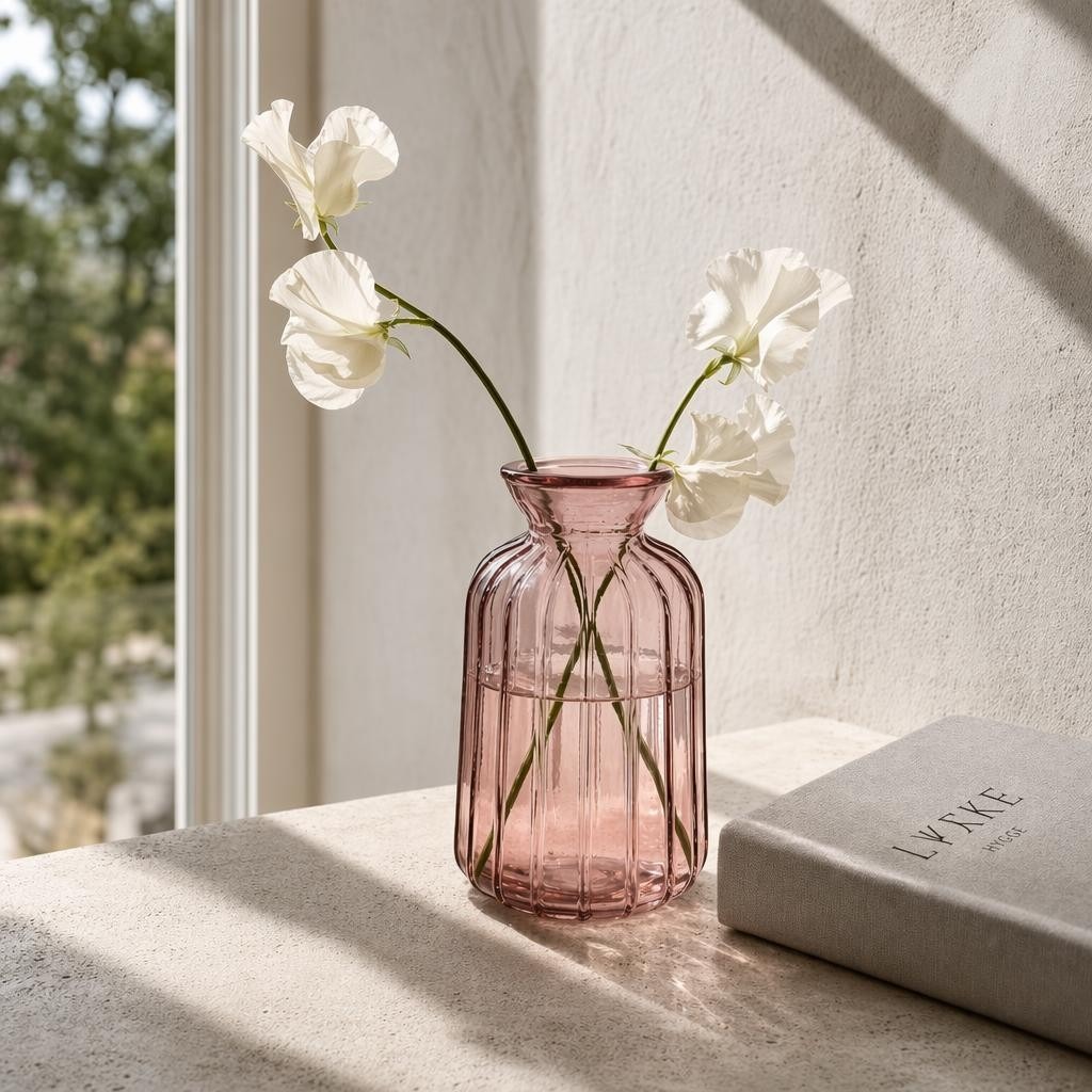 Mylie Vase Dusty Rosa - 1 stk (11 x Ø 7 cm) - Temashop