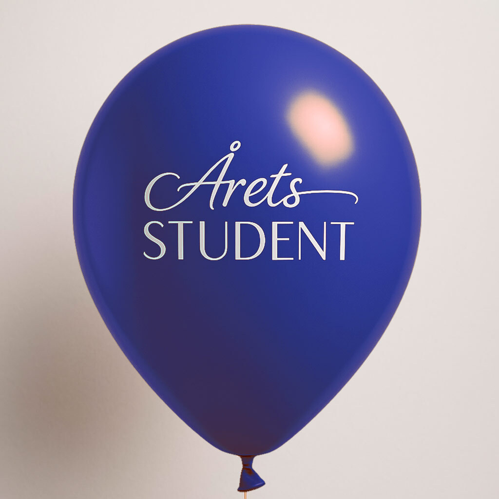 Årets Student Balloner Royalblå - 6 stk (30 cm) | Studerende Latexballoner - Temashop