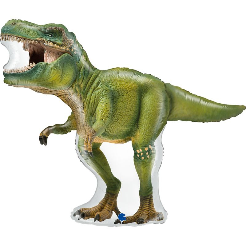 T-Rex Folieballon - 1 stk (91 x 74 cm) | Dinosaurus Folieballoner - Temashop