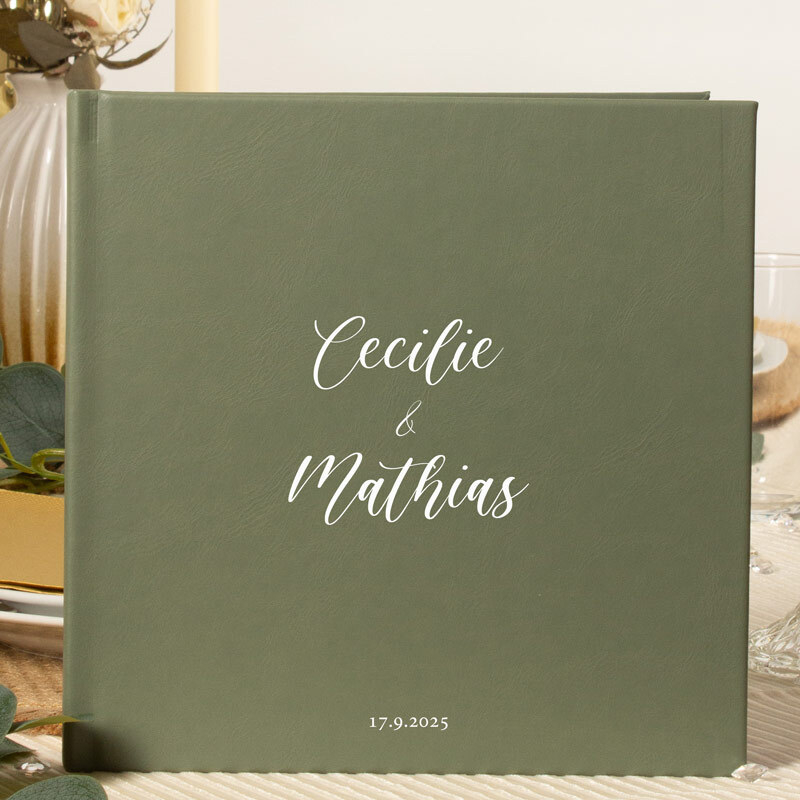 Personlig Gæstebog Vintage Signatur