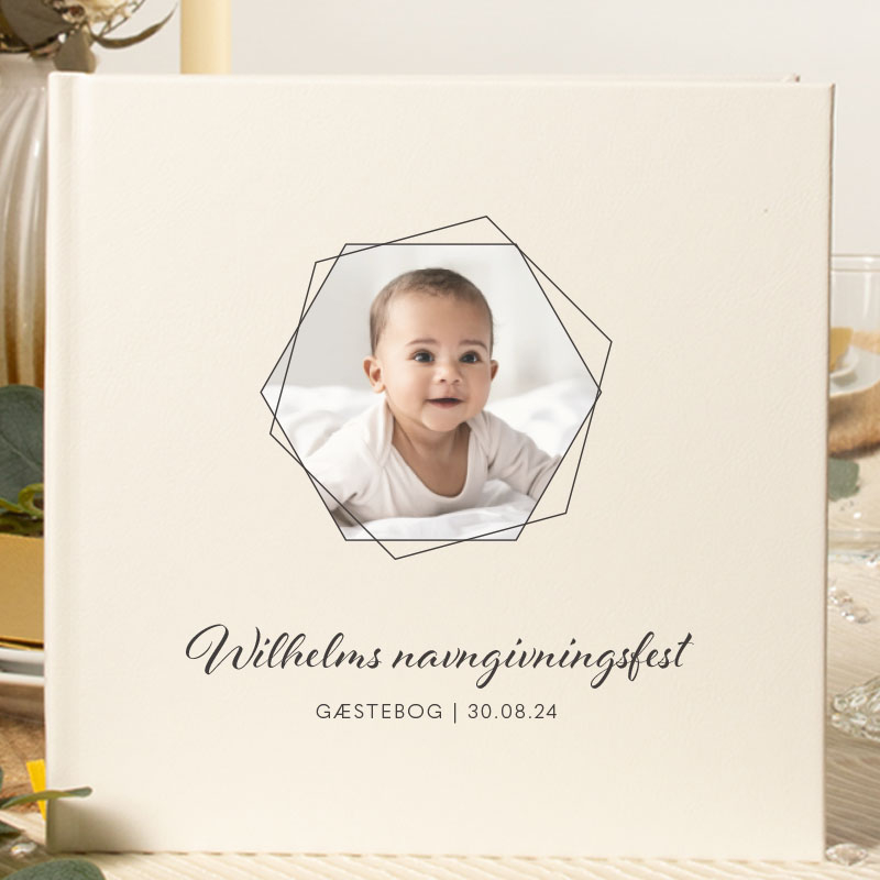 Personlig Gæstebog Modern Heirloom - 1 stk (20,5 x 20,5 cm) - Temashop
