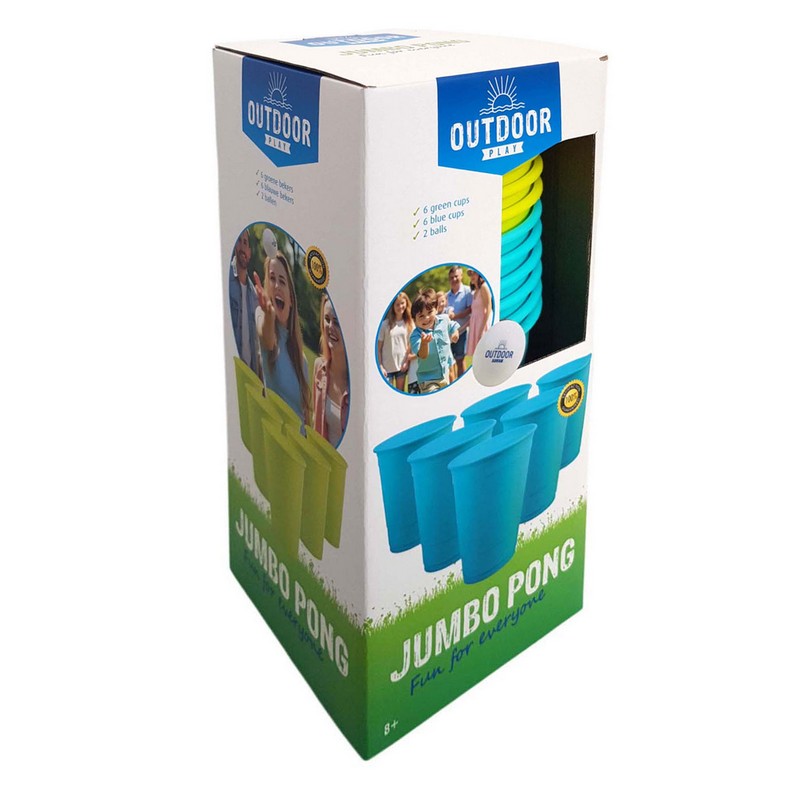 Udendørs Jumpo Pong Spil (6 cm & 25 cm) | Udendørsspil Legetøj - Temashop
