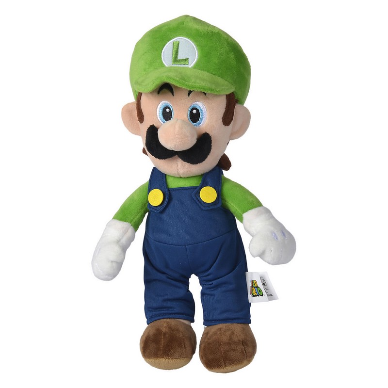 Super Mario Luigi Bamse Grøn (30 cm) | Super Mario Bamse - Temashop