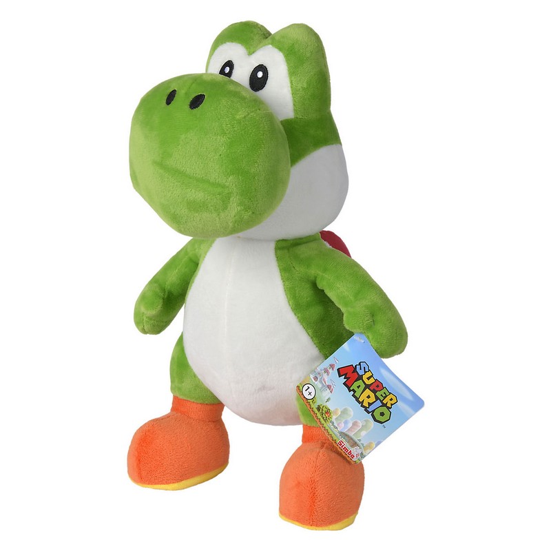 Super Mario Yoshi Bamse Grøn (30 cm) | Super Mario Bamse - Temashop
