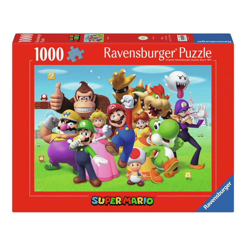 Super Mario 1000 Brikker Puslespil (70 x 50 cm) | Super Mario Puslespil - Temashop