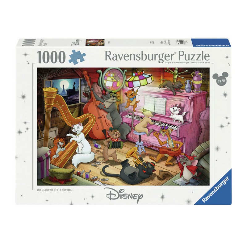 Aristocats 1000 Brikker Puslespil (70 x 50 cm) | Aristocats Puslespil - Temashop