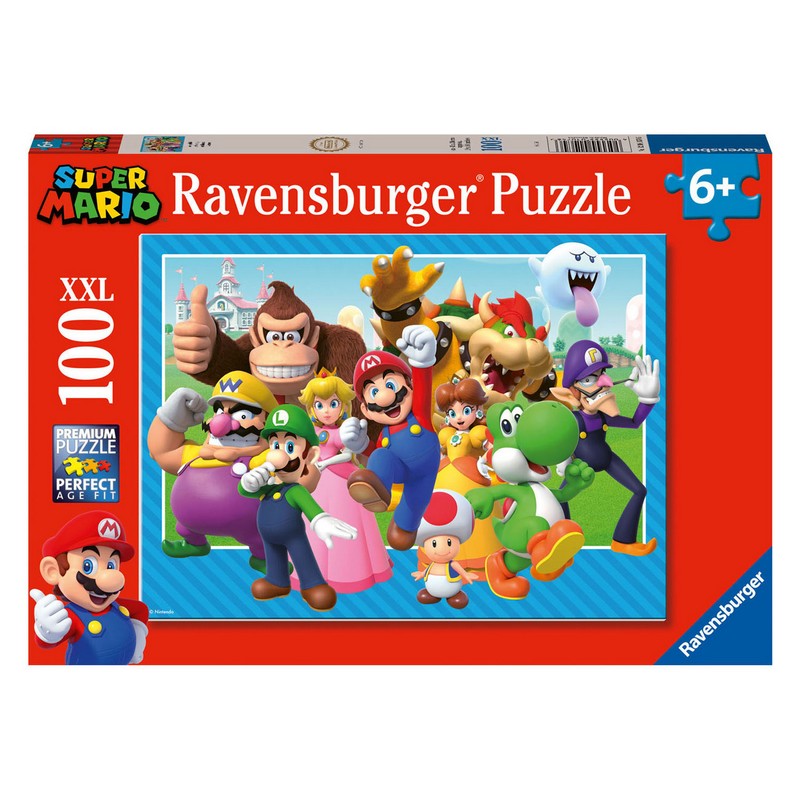 Super Mario 100 Brikker XXL Puslespil (49 x 36 x 0,2 cm) | Super Mario Puslespil - Temashop