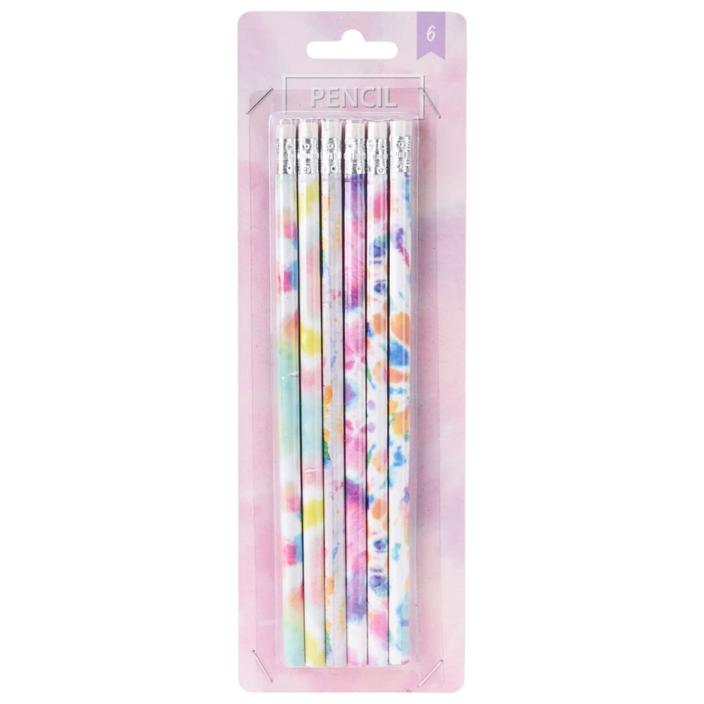 Pastel HB-Blyanter Med Viskelæder | Pastel Male- & Tegneudstyr - Temashop