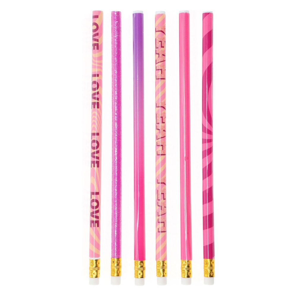 Lyserøde HB Blyanter | Pink tema Male- & Tegneudstyr - Temashop