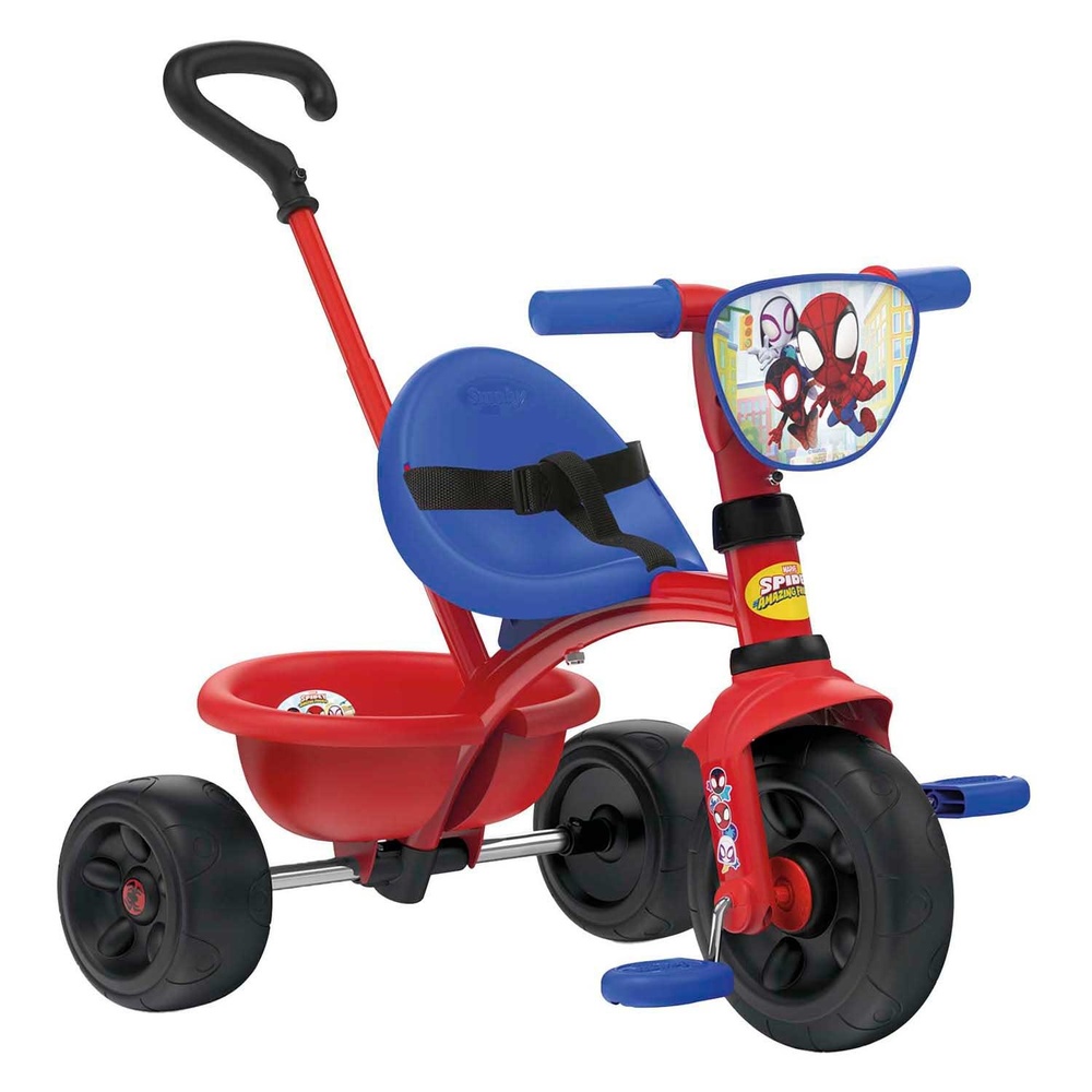 Marvel Spidey Trehjulet Cykel Med Skubbestang (46 x 39 x 23 cm) | Spider-Man Legetøj - Temashop