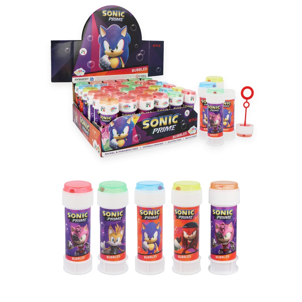 Sonic Prime Sæbebobler 60 ml (60 ml) | Sonic Sæbebobler - Temashop