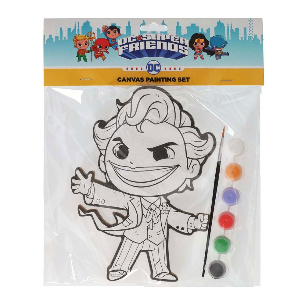 Joker Mal Selv Lærred Med Maling & Pensel (24,5 x 23,5 x 5 cm) | Joker Male- & Tegneudstyr - Temashop