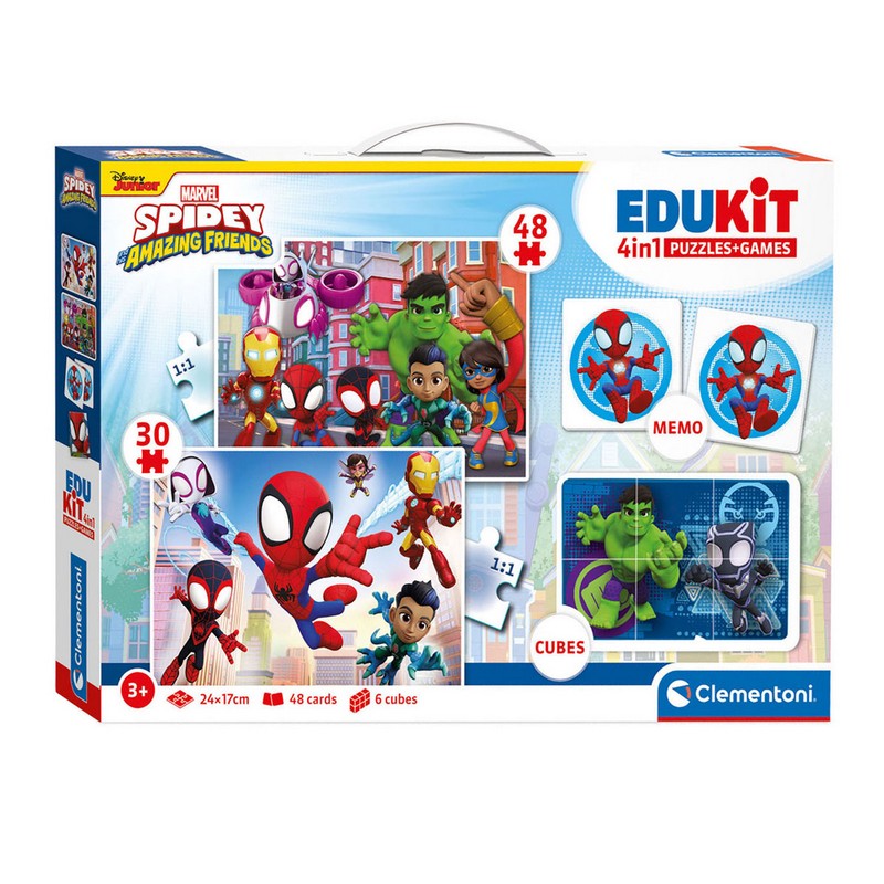 Spiderman® 4-i-1 Spidey Puslespil