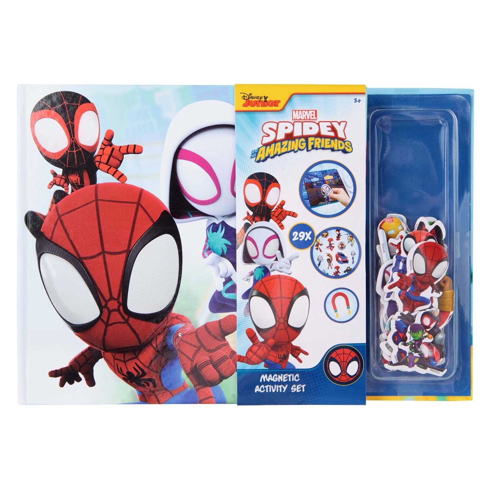 Marvel Spidey and his Amazing Friends Magnetbog (26 x 18 x 1 cm) | Spider-Man Bøger - Temashop