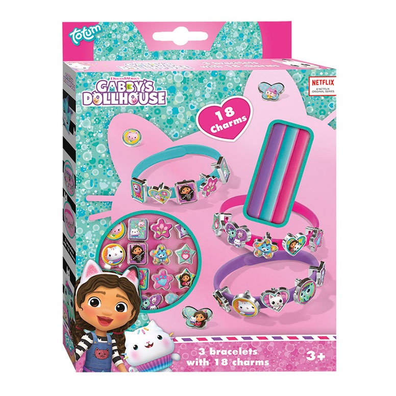 Gabbys Dukkehus DIY Armbånd Sæt | Gabbys Dollhouse Aktivitetssæt - Temashop