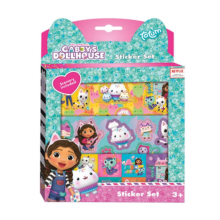 Gabbys Dukkehus Klistermærkesæt | Gabbys Dollhouse Klistermærke - Temashop
