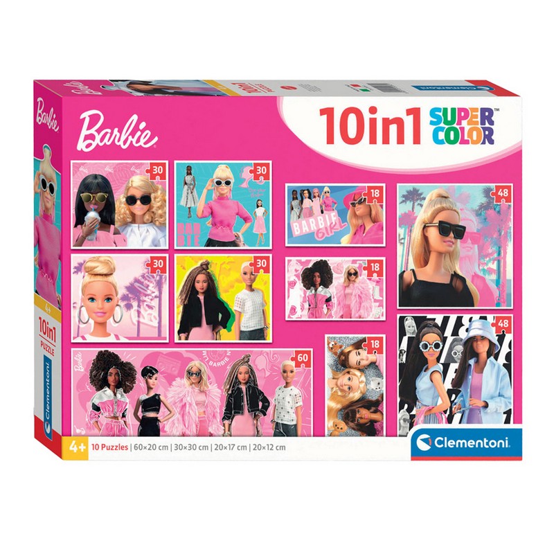 Barbie 10-i-1 Puslespil | Barbie Puslespil - Temashop