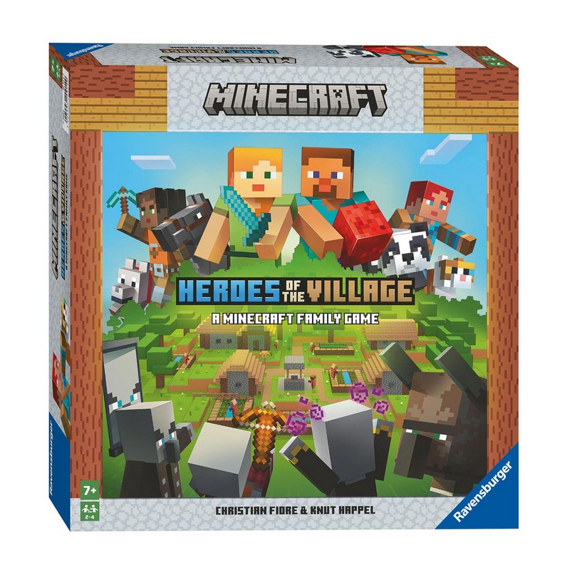 Minecraft Heroes of the Village Brætspil (26,5 x 26,5 x 5,5 cm) | Minecraft Diverse Spil - Temashop