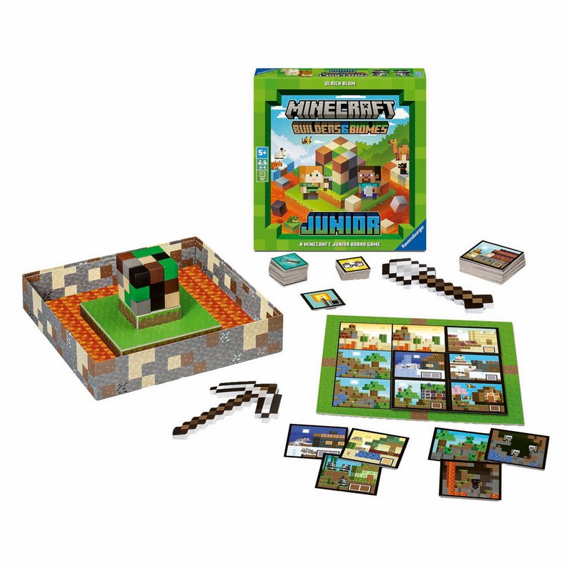 MinecraftÂ® Builders & Biomes Junior Brætspil