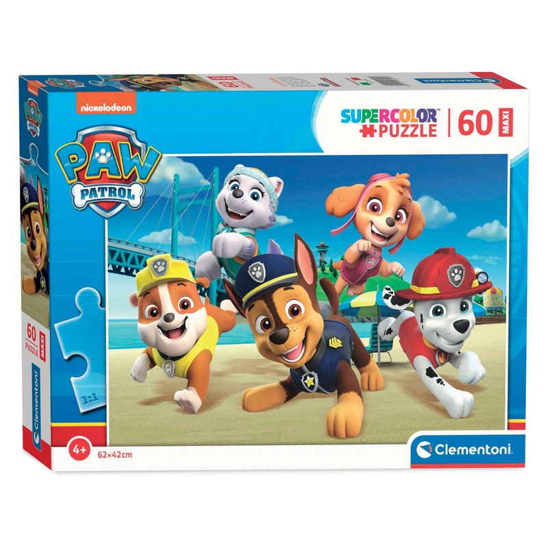 Paw Patrol 60 Brikker Maxi Pups Puslespil (62 x 42 cm) | Paw Patrol Puslespil - Temashop