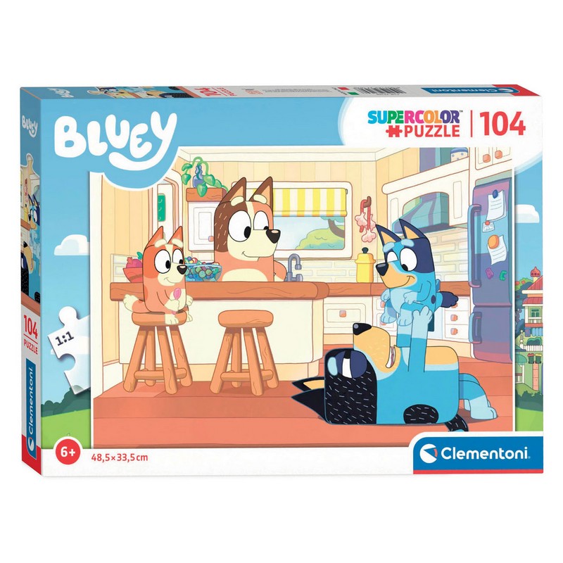 Bluey Køkken 104 Brikker Puslespil (48,5 x 33,5 cm) | Bluey Puslespil - Temashop