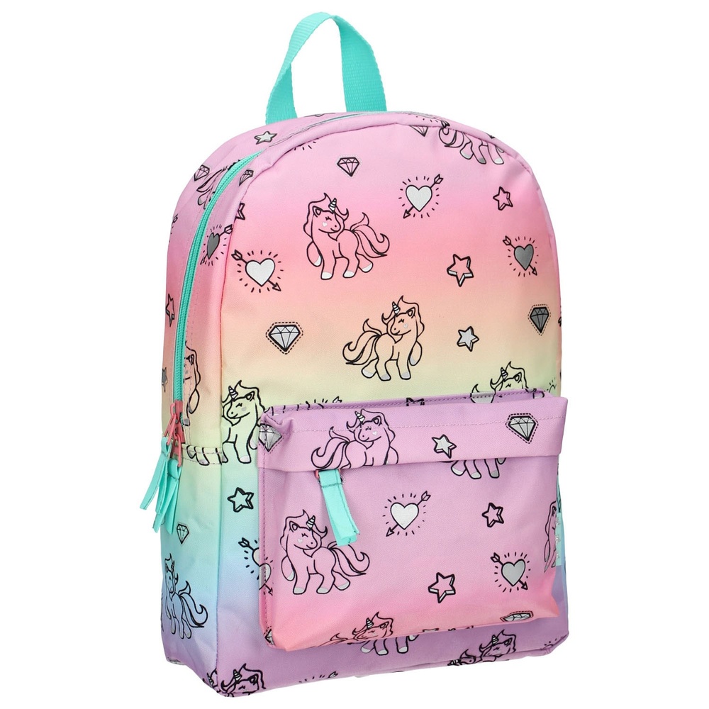 Milky Kiss Rainbow & Unicorn Rygsæk (33 x 23 x 12 cm) | Milky Kiss Taske / Pung - Temashop